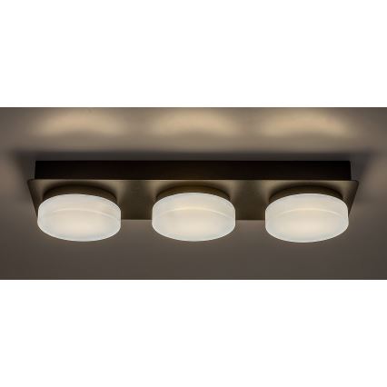 Rabalux - LED-Deckenleuchte für das Badezimmer 3xLED/6W/230V IP44 schwarz