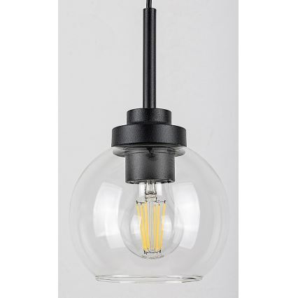 Rabalux - Badezimmer-Deckenleuchte an Kabel 1xE27/15W/230V schwarz IP44