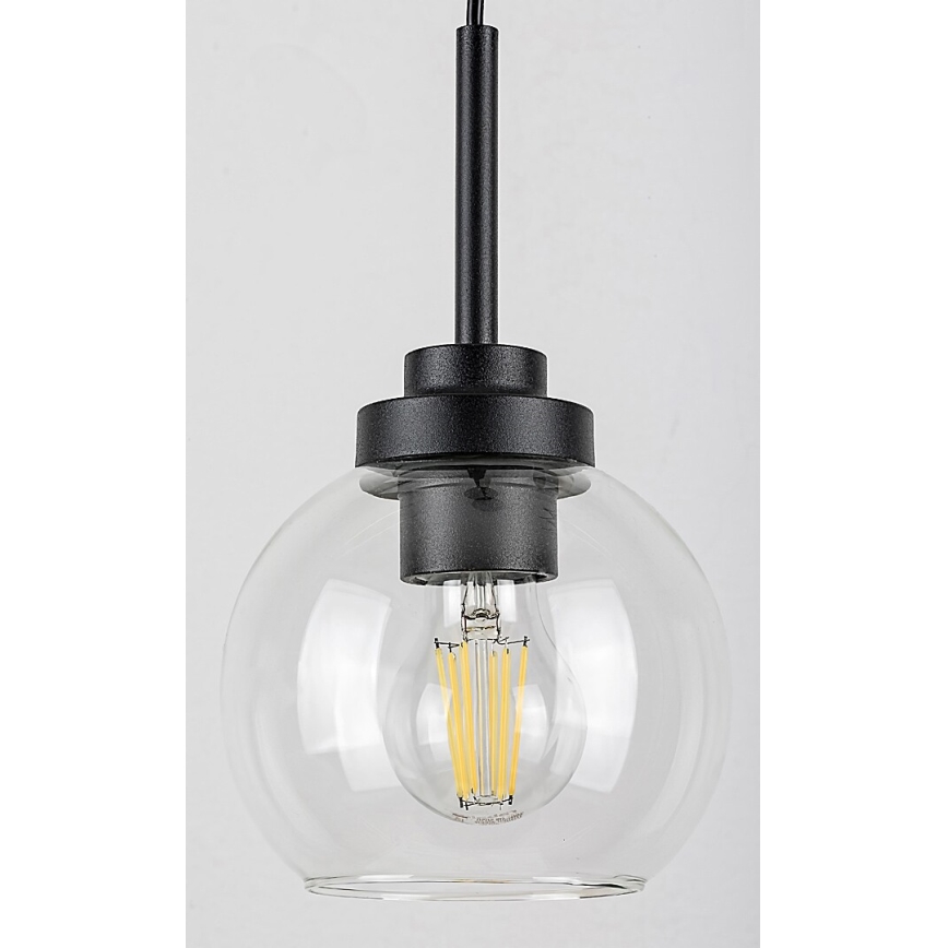 Rabalux - Badezimmer-Deckenleuchte an Kabel 1xE27/15W/230V schwarz IP44