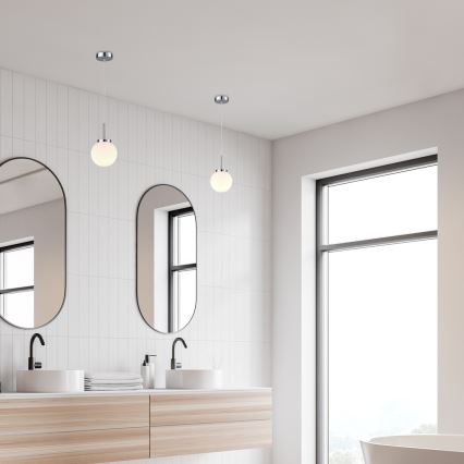 Rabalux - Badezimmer-Deckenleuchte an Kabel 1xE14/40W/230V IP44 glänzender Chrom