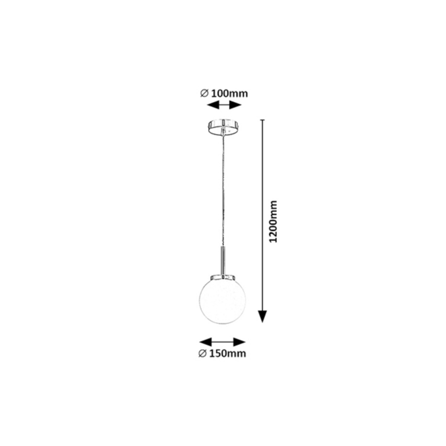 Rabalux - Badezimmer-Hängeleuchte an Schnur 1xE14/40W/230V IP44 glänzendes Chrom