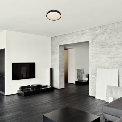 Rabalux - LED Deckenleuchte mit Sensor LED/19W/230V IP44 4000K Ø 28,5 cm Schwarz