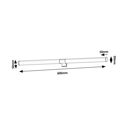 Rabalux - LED-Spiegelleuchte für das Badezimmer, 8W/230V, IP44, 60 cm
