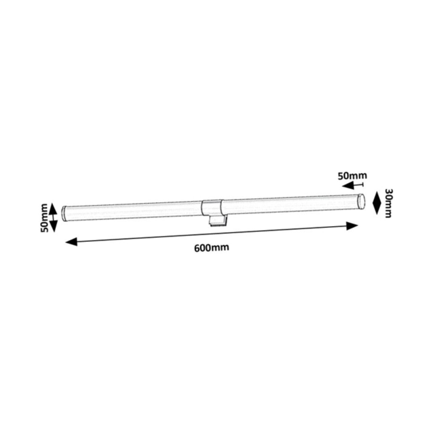 Rabalux - LED-Spiegelleuchte für das Badezimmer, 8W/230V, IP44, 60 cm