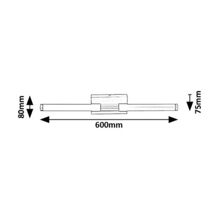 Rabalux - LED-Wandleuchte für Badezimmer LED/8W/230V 4000K IP44