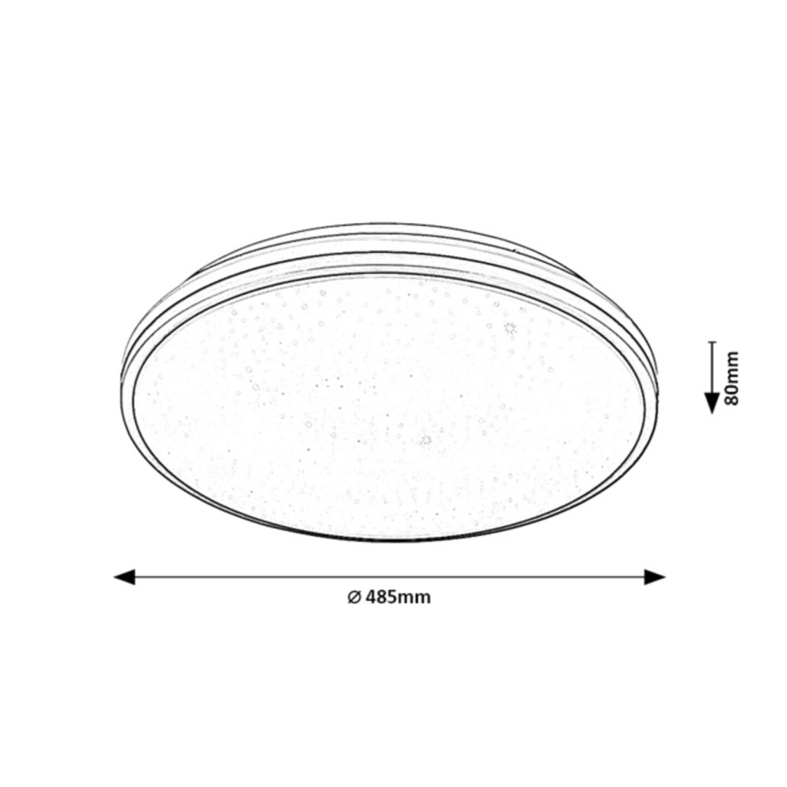 Rabalux - LED-Badezimmer-Deckenleuchte LED/40W/230V IP44 4000K Ø 48,5 cm