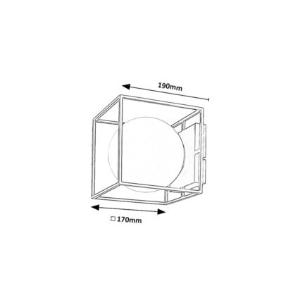 Rabalux - Außenwandleuchte 1xE14/15W/230V IP44 goldfarben