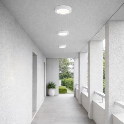 Rabalux - LED-Deckenleuchte für das Badezimmer LED/24W/230V Ø 22 cm IP44 weiß