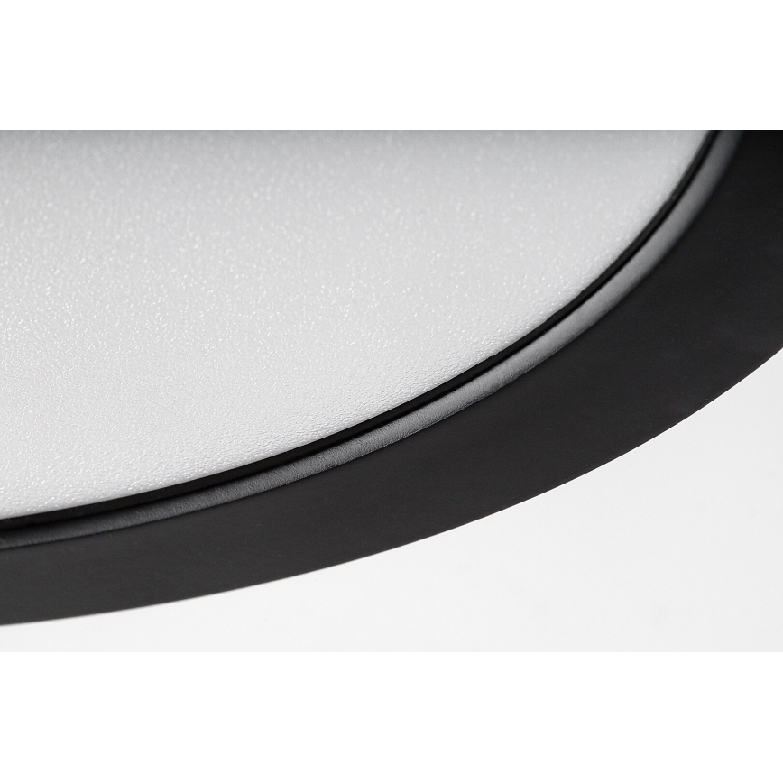 Rabalux - LED-Badezimmer-Deckenleuchte, LED/24 W/230 V, Ø 22 cm, IP44, schwarz