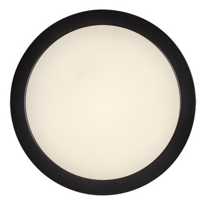 Rabalux - LED-Badezimmer-Deckenleuchte, LED/24 W/230 V, Ø 22 cm, IP44, schwarz