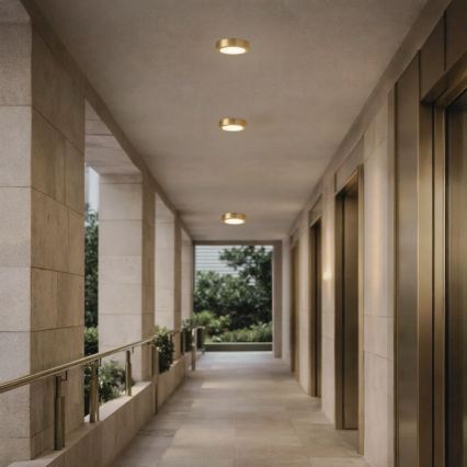 Rabalux - LED-Badezimmer-Deckenleuchte LED/7W/230V Ø 12 cm IP44 goldfarben