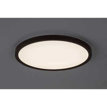 Rabalux - LED-Deckenleuchte für Badezimmer, 24W, 230V, 3000/4000/6000K, Ø 40 cm, IP44, braun