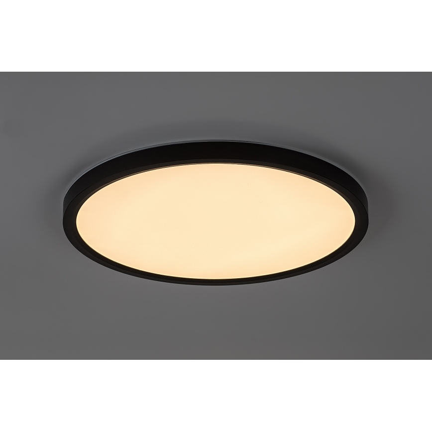 Rabalux - LED-Deckenleuchte für Badezimmer LED/24W/230V 3000/4000/6000K Ø 40 cm IP44 schwarz