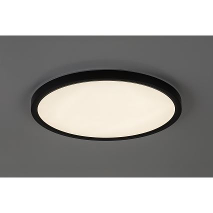 Rabalux - LED-Deckenleuchte für Badezimmer LED/24W/230V 3000/4000/6000K Ø 40 cm IP44 schwarz