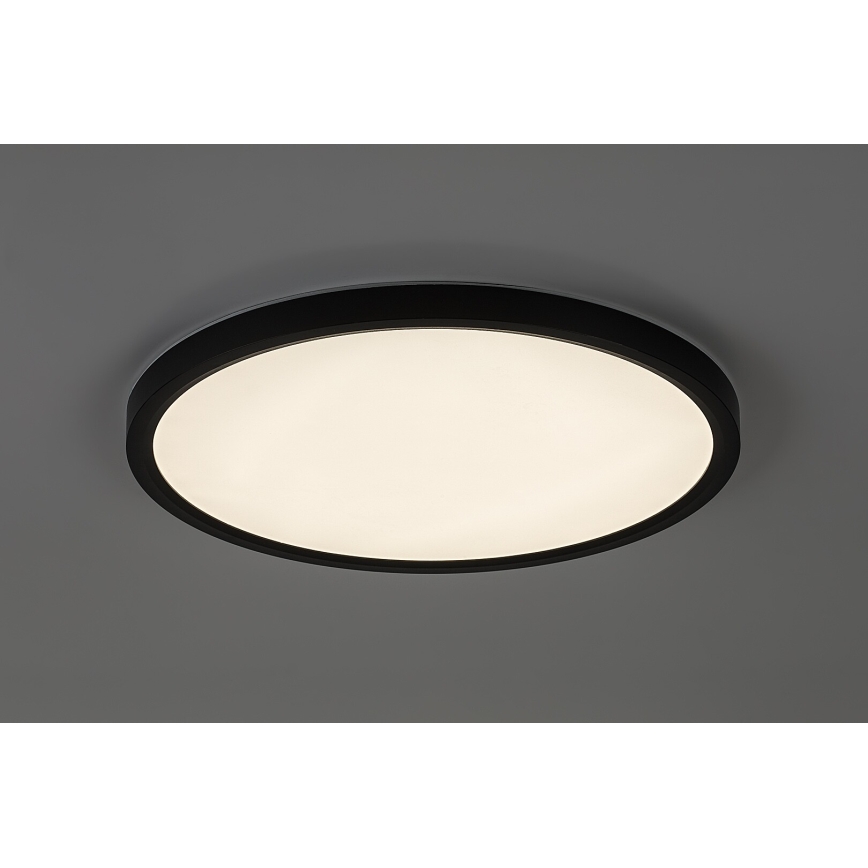 Rabalux - LED-Deckenleuchte für Badezimmer LED/24W/230V 3000/4000/6000K Ø 40 cm IP44 schwarz