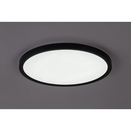 Rabalux - LED-Deckenleuchte für Badezimmer LED/24W/230V 3000/4000/6000K Ø 40 cm IP44 schwarz