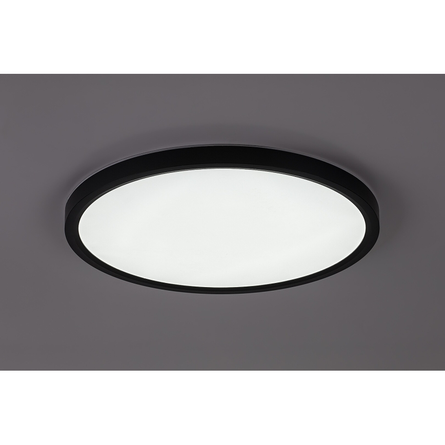Rabalux - LED-Deckenleuchte für Badezimmer LED/24W/230V 3000/4000/6000K Ø 40 cm IP44 schwarz