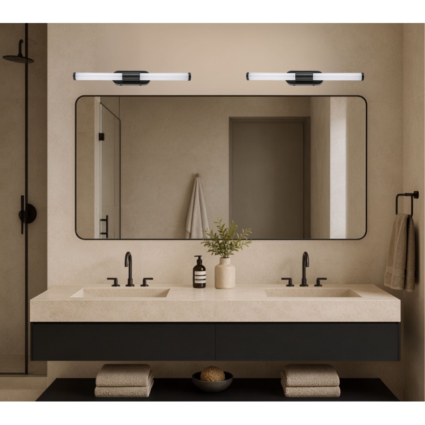 Rabalux - LED Badezimmer-Spiegelleuchte LED/6W/230V IP44 40 cm schwarz