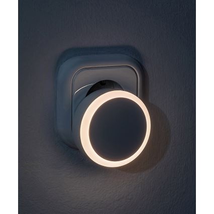 Rabalux - LED-Steckdosen-Nachtlicht mit Dämmerungssensor LED/0,3W/230V 3000K