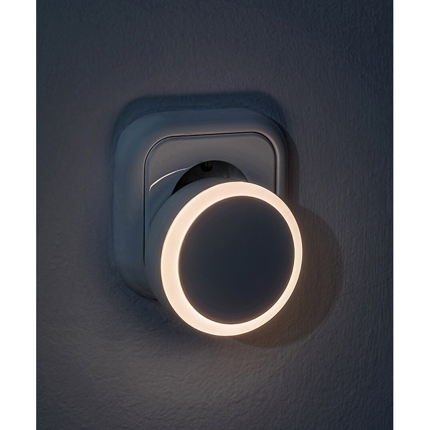 Rabalux - LED-Steckdosen-Nachtlicht mit Dämmerungssensor LED/0,3W/230V 3000K