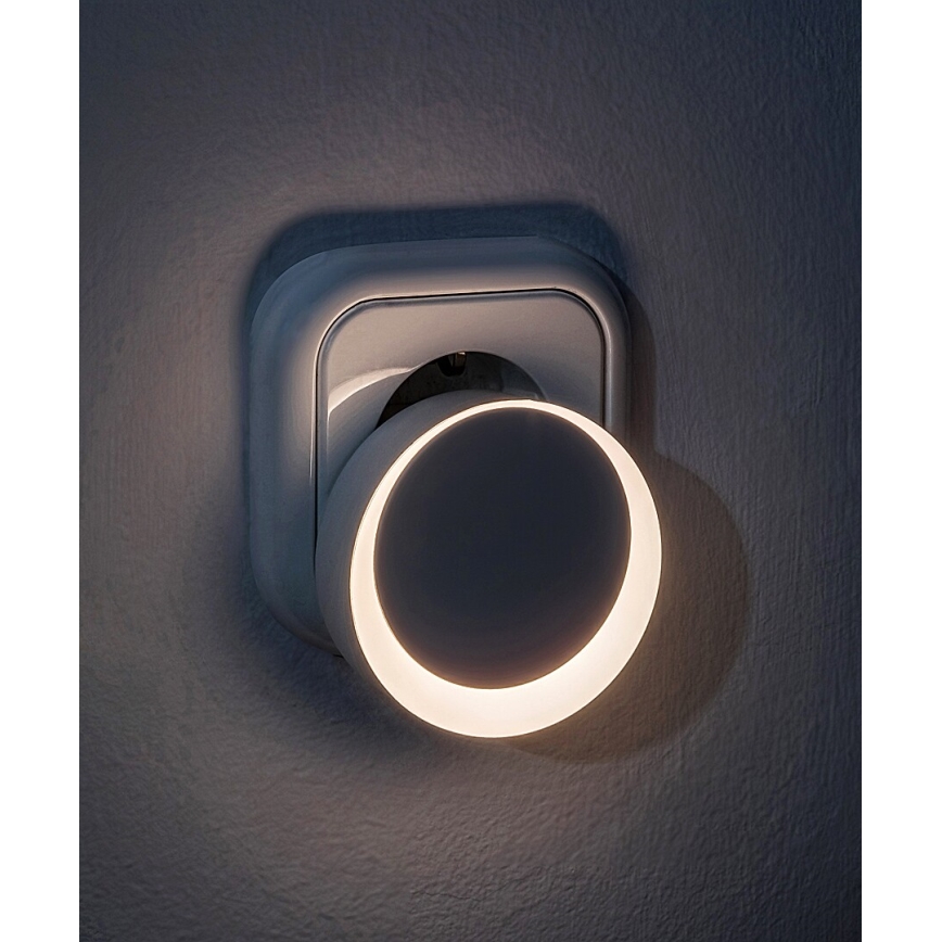 Rabalux - LED-Steckdosen-Nachtlicht mit Dämmerungssensor LED/0,3W/230V 3000K