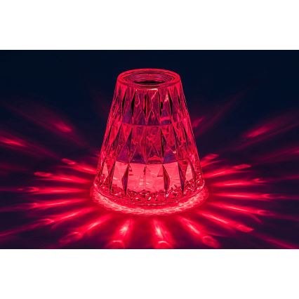 Rabalux - Dimmbare und aufladbare LED-RGB-Tischlampe LED/2W/5V 3000K