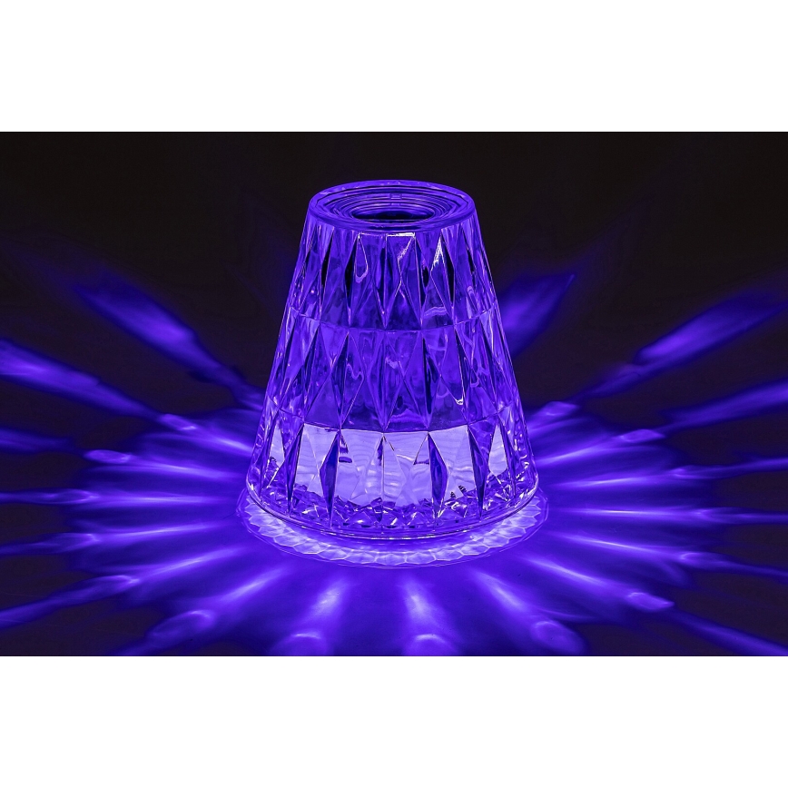 Rabalux - LED RGB Dimmbare, aufladbare Tischleuchte LED/2W/5V 3000K