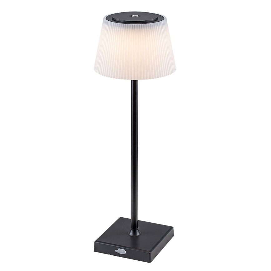 Rabalux - Dimmbare und aufladbare LED-Tischlampe LED/4W/3,7V 1800 mAh 3000-5000K IP44 schwarz