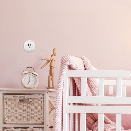 Rabalux - LED Nachtlicht mit Sensor für Steckdose 2xUSB LED/13,9W/230V 3000K