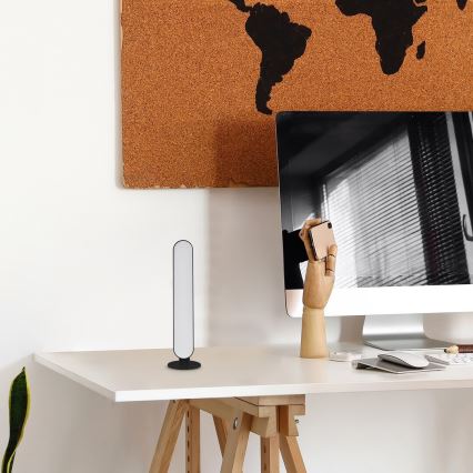 Rabalux - LED RGB dimmbare Tischlampe LED/3W/5V schwarz + Fernbedienung