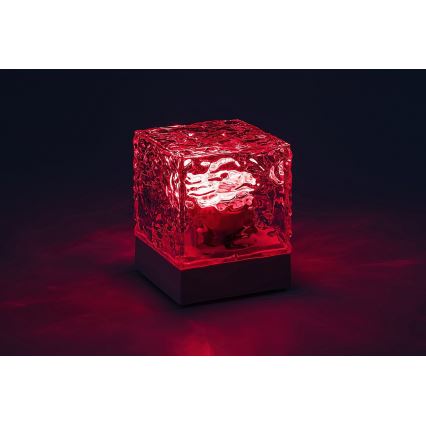 Rabalux - LED RGB Dimmbare, aufladbare Tischleuchte LED/1W/5V/3xAA + Fernbedienung