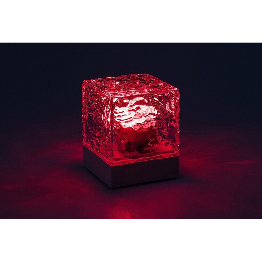 Rabalux - LED RGB Dimmbare, aufladbare Tischleuchte LED/1W/5V/3xAA + Fernbedienung