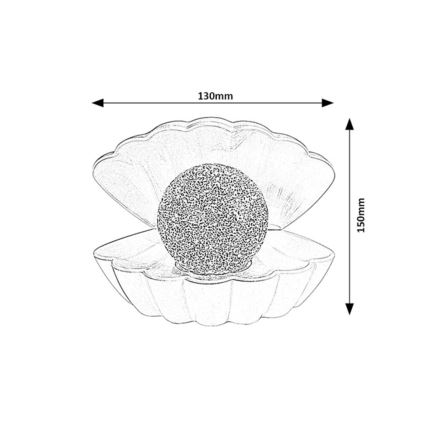 Rabalux - LED-RGB-Dekorationslampe LED/0,8W/3xAAA
