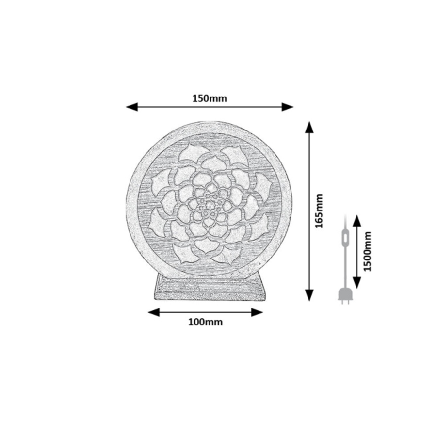 Rabalux - Salzlampe 1xE14/15W/230V