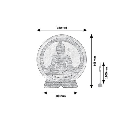 Rabalux - Salzlampe 1xE14/15W/230V