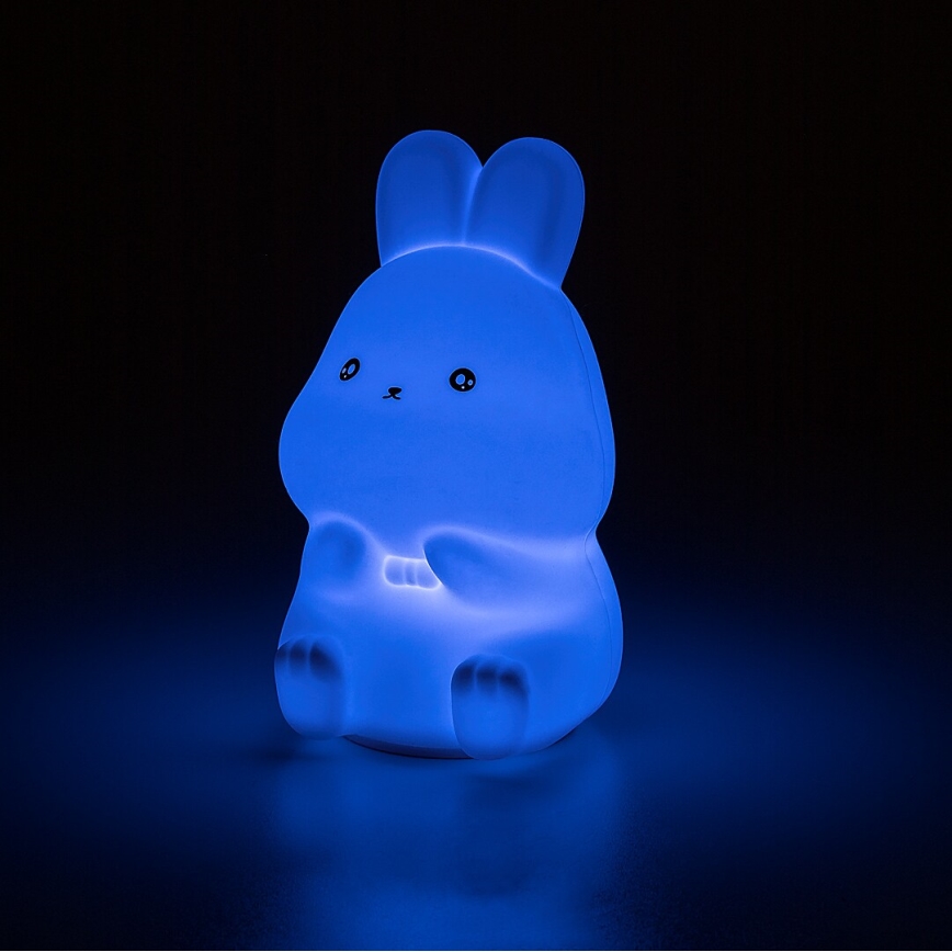 Rabalux - RGB-LED Touch-Nachtlicht LED/0,05W/1xCR2032 Kaninchen