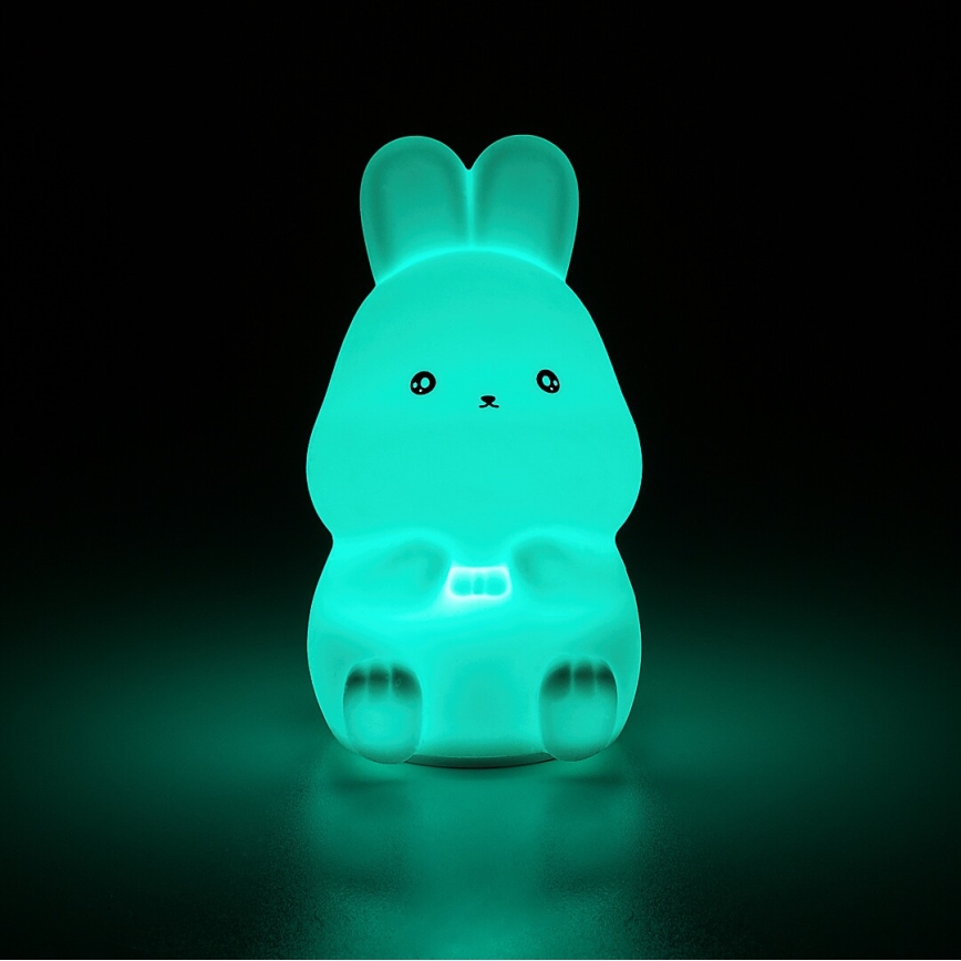 Rabalux - RGB-LED Touch-Nachtlicht LED/0,05W/1xCR2032 Kaninchen