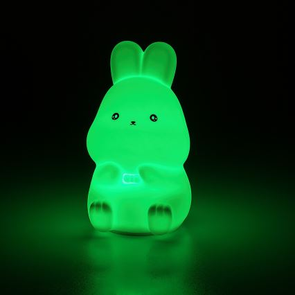Rabalux - RGB-LED Touch-Nachtlicht LED/0,05W/1xCR2032 Kaninchen