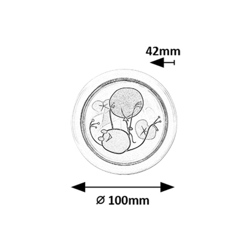 Rabalux - LED-Nachtleuchte für Kinder LED/0,3W/2xAA 6000K