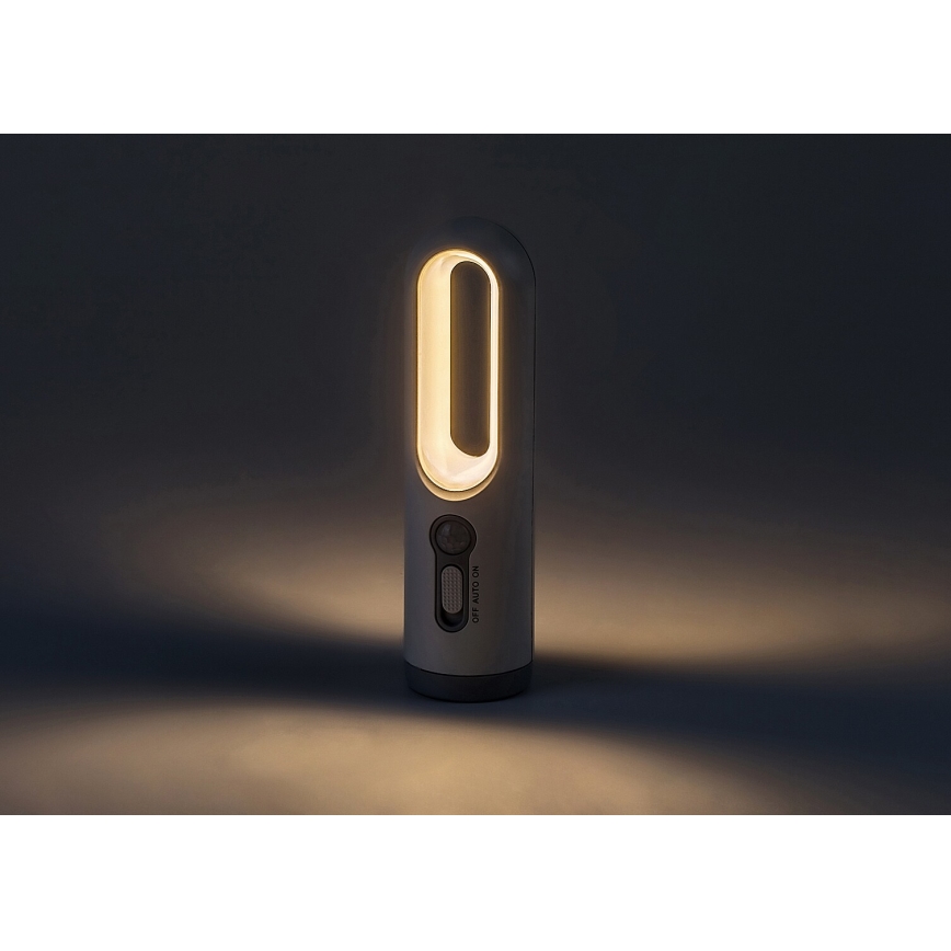 Rabalux - Tragbare, aufladbare LED-Leuchte mit Sensor LED/0,8W/3,7V 3000/7000K