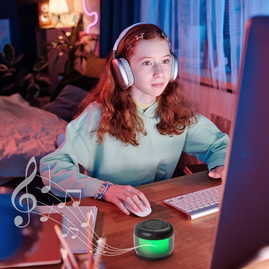 Rabalux - RGB Tischlampe mit Lautsprecher RGB/3W/3,7V 500mAh