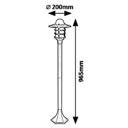 Rabalux 7680 - Aussenlampe DARRINGTON 1xE27/20W/230V IP44