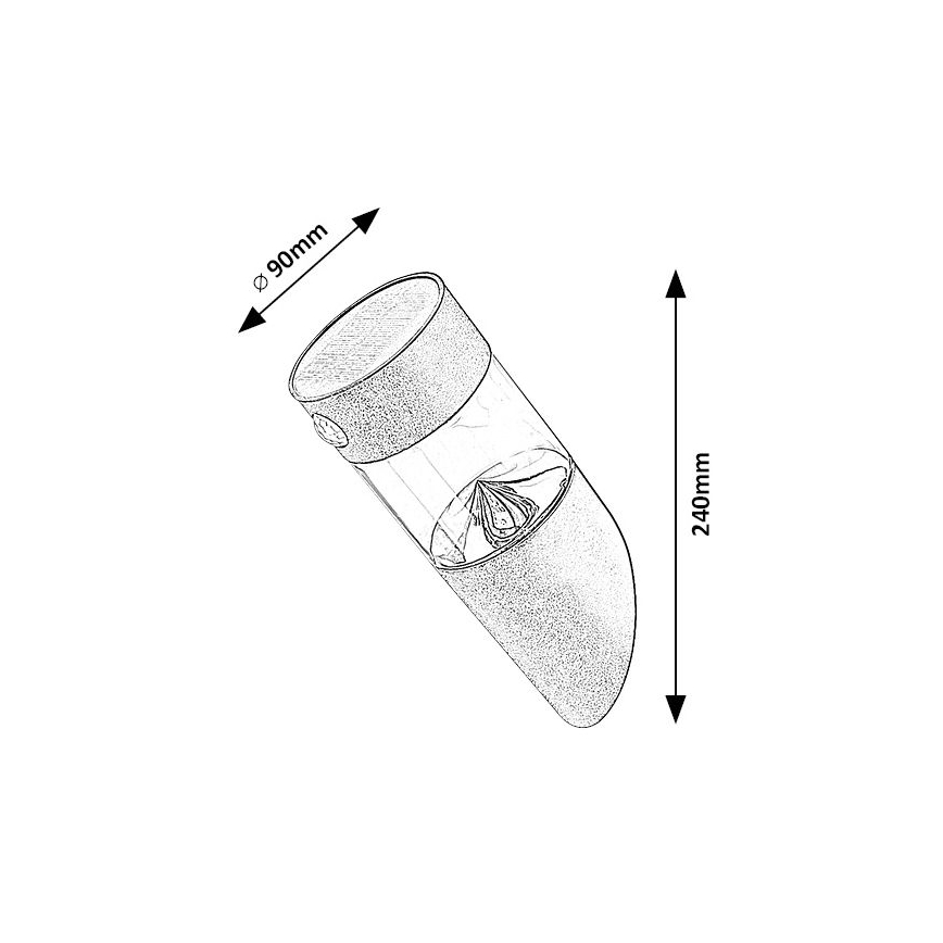 Rabalux – LED-Solarleuchte mit Sensor LED/1,5W/3,7V IP44