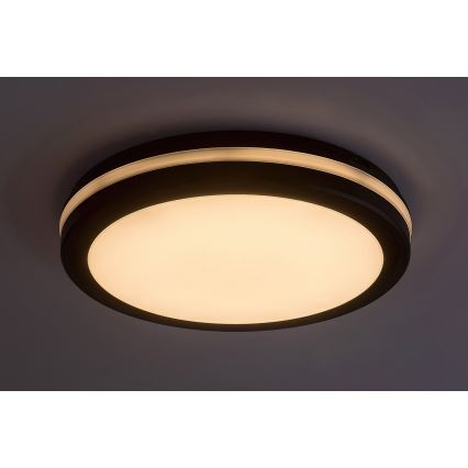 Rabalux - LED-Deckenleuchte für Badezimmer LED/28W/230V 3000/4000/6500K IP54 schwarz