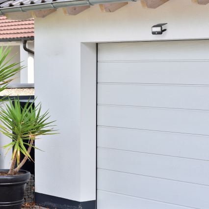 Rabalux - LED Solar-Wandleuchte mit Sensor LED/7W/3,7V IP54 Schwarz 3000 mAh