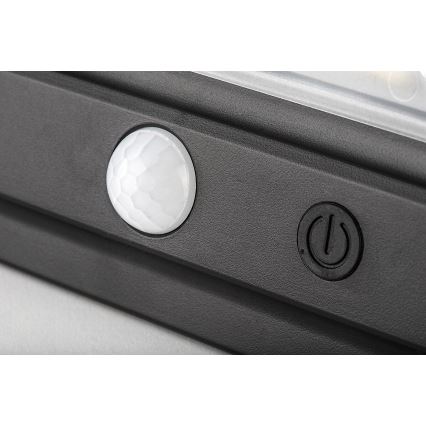 Rabalux - LED Solar-Wandleuchte mit Sensor LED/7W/3,7V IP54 Schwarz 3000 mAh