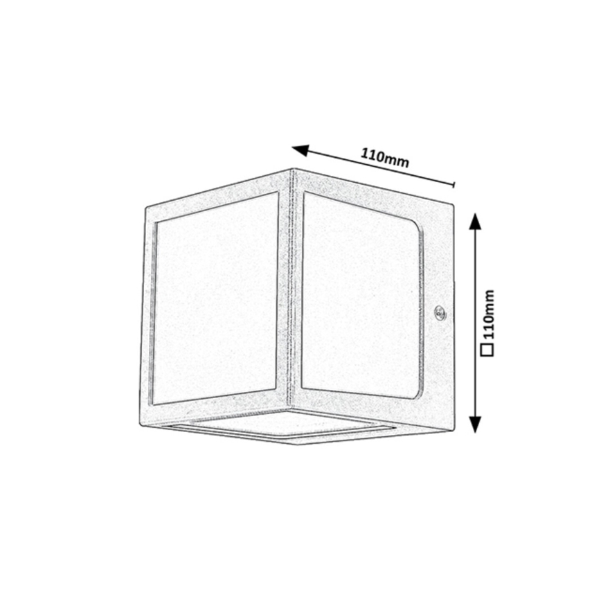 Rabalux - LED Außenwandleuchte LED/10W/230V IP54 Anthrazit