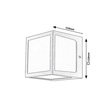 Rabalux - LED-Outdoor-Wandleuchte LED/10W/230V IP54 anthrazit