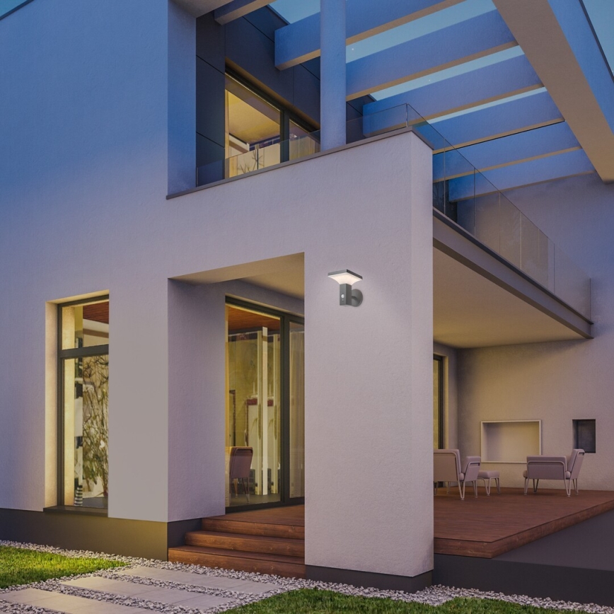 Rabalux - LED Solar-Wandleuchte mit Sensor LED/4W/230V IP44 Schwarz 2200 mAh