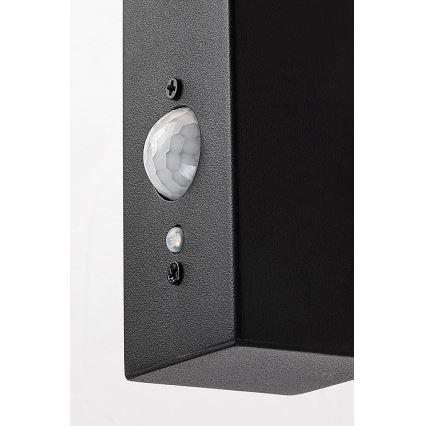 Rabalux - LED Solar-Wandleuchte mit Sensor LED/4W/230V IP44 Schwarz 2200 mAh